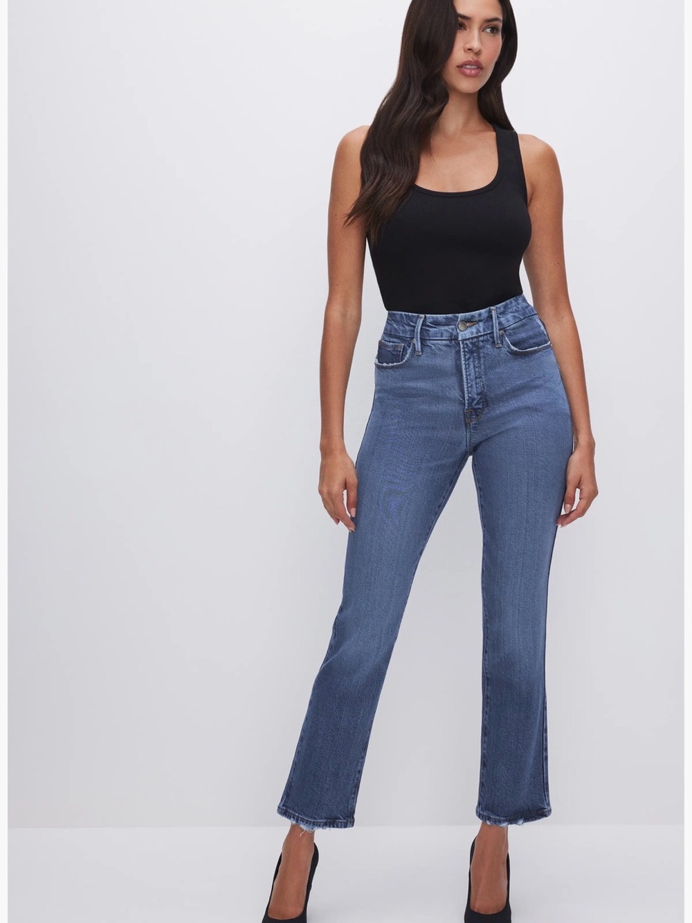 Good American "Good Legs Straight" jeans